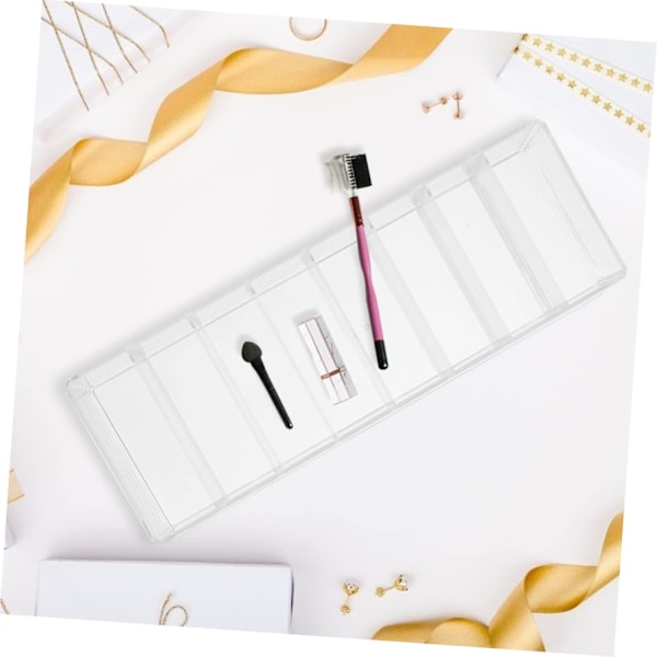 2 stk. Makeup Opbevaringsboks Desktop Kosmetik Organizer Makeup Stativ Multi-grid Stativ Kosmetik
