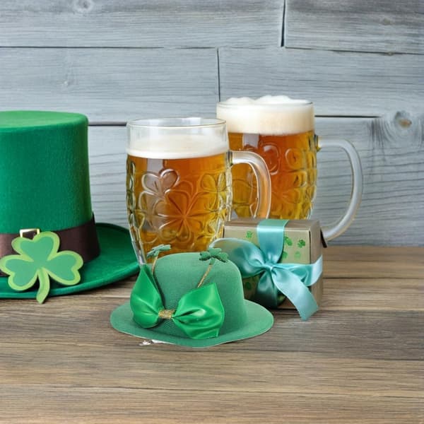 4 stk. festlige dekorative hårspænder St. Patrick's Day Minihatteklips Shamrock Sløjfe Hår