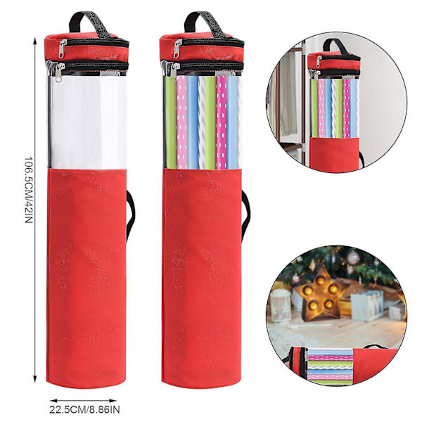 Gavepapir Opbevaring Gaveindpaknings Organizer 42 Ruller