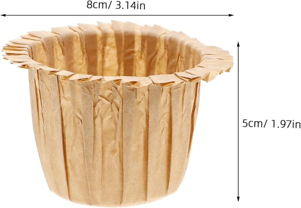 30 st stora gyllene muffinsformar av oljepapper