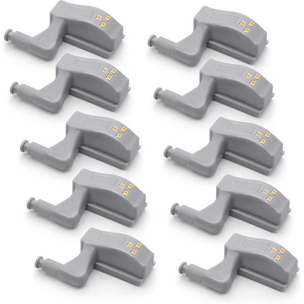 10 stk Hengsel LED Hengsel Lys Skaplys Hengsel Lampe Sensor Lys Universal Gave