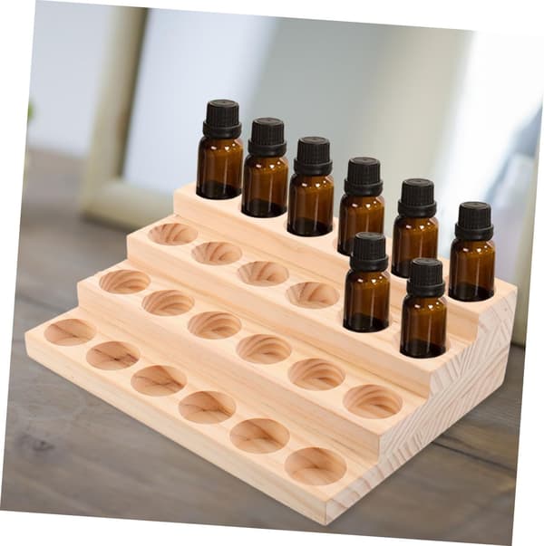 Tre 24-roms 30 ml eterisk oljeflaske displaystativ bordorganisator oljeflaske