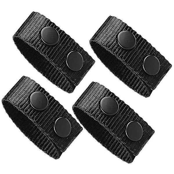 4 stk. Duty Belt Keeper med dobbelte trykknapper / Bred sikkerhetsbelte for taktisk bruk
