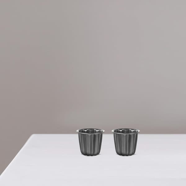 4 stk. bageforme til muffins og canelé i kulstofstål, non-stick, nemme at betjene, robuste kagebageforme