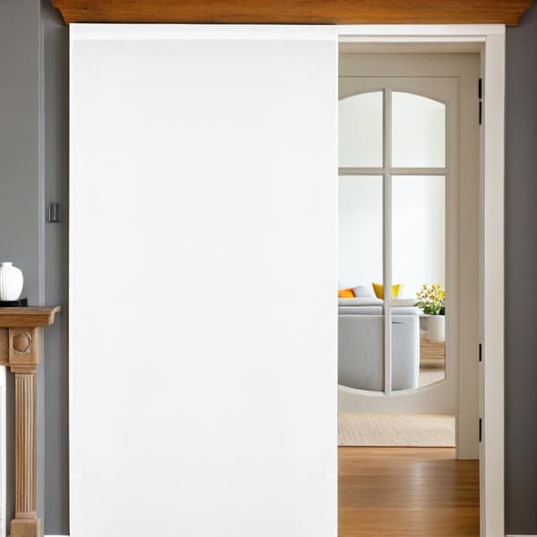 Skira gardiner, halvtransparent gardinpanel i polyester, ljusfiltrerande eleganta veckade draperier