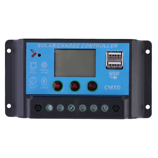 12V/24V LCD Solar Charge Controller Batteriregulator