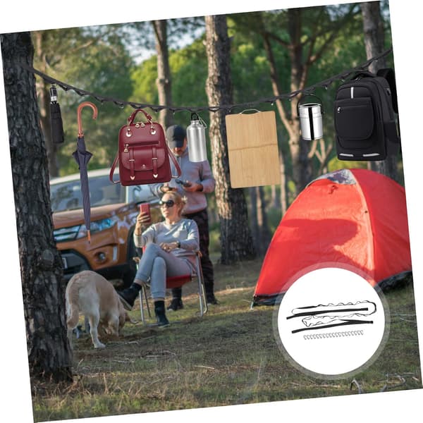 Utomhus Campingutrustning Snoddrem Multifunktionell Förvaringsrem för Campingplats med Spännen