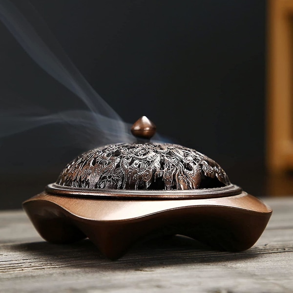 Spiral Røgelsebrænder Censer Røgelsebrænder Kobber Røgelsebrænder Holder Vintage Røgelseholder