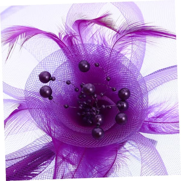 2 stk. elegant blomsterfascinatorhatt med slørhårtilbehør for teselskap, skoleball, lett nettinghodeplagg