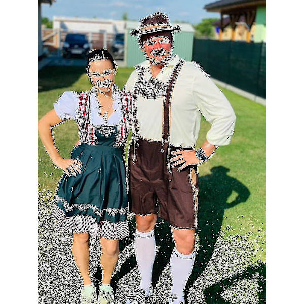3 kpl/setti Aikuisen Miesten Oktoberfest-asu Saksalaisen Baijerilaisen Oktoberfest-festivaalin Olut Lederhosen-vaatteet M