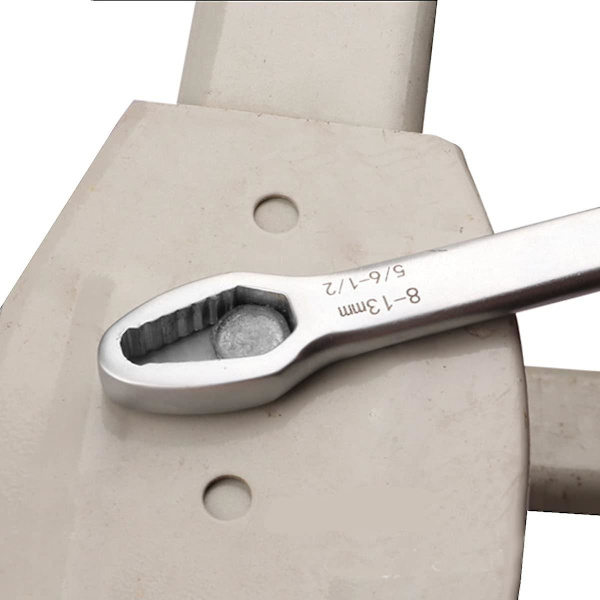 45  8-22mm Dobbelt-Endet Universal Torx-Nøkkel i Stål med To Selvstrammende Hoveder Justerbar