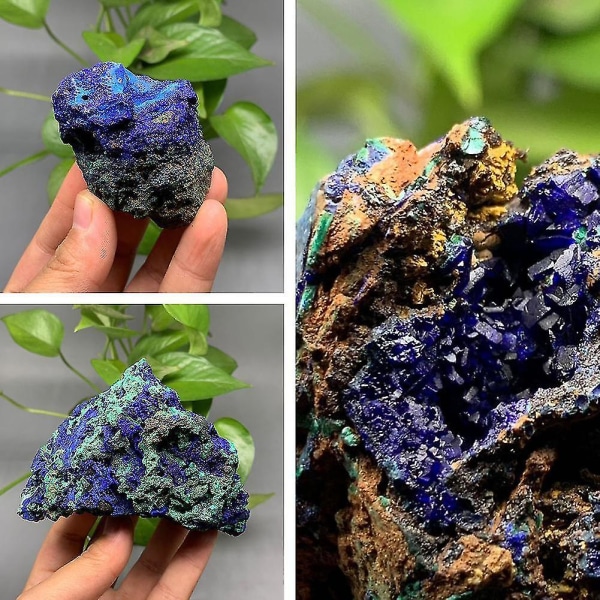 1 stk Naturlig blå Azurit rå mineralsk malm