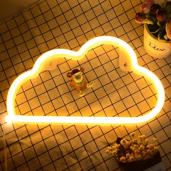 LED-neonskyltar för väggdekoration, USB eller batteridriven dekorationslampa, neonljus