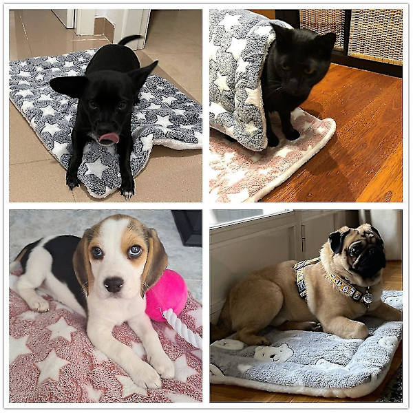 Blødt Fleece-Underlag til Hund og Kat - Tykt og Behageligt