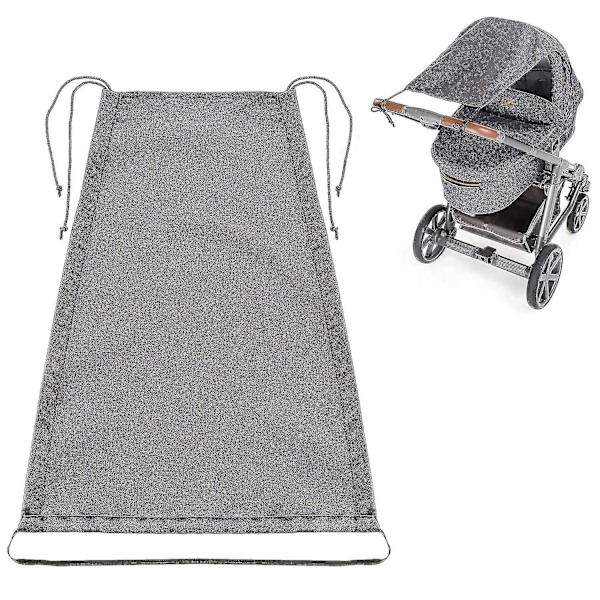 Solsejl til Barnevogn Justerbar Solbeskyttelse til Baby Bathgray1pcs