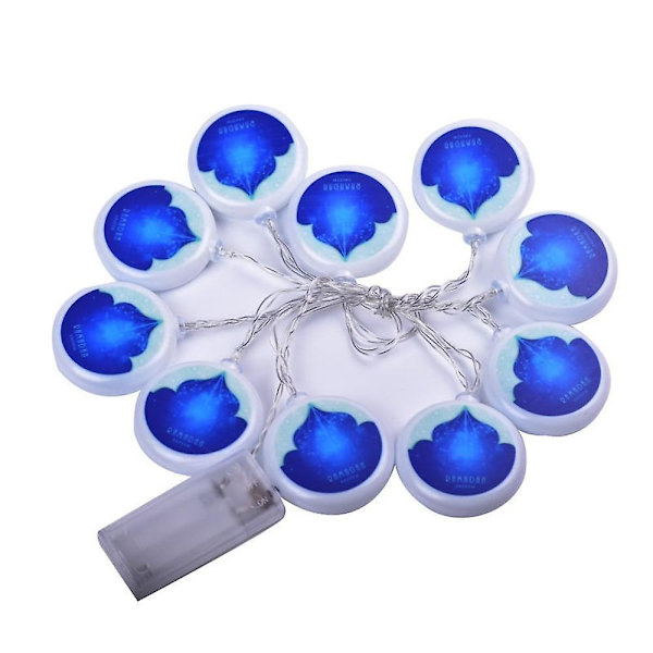 Ramadan-koristeet Eid Mubarak LED-valoketju 20 LED-lampua Kuu Tähti