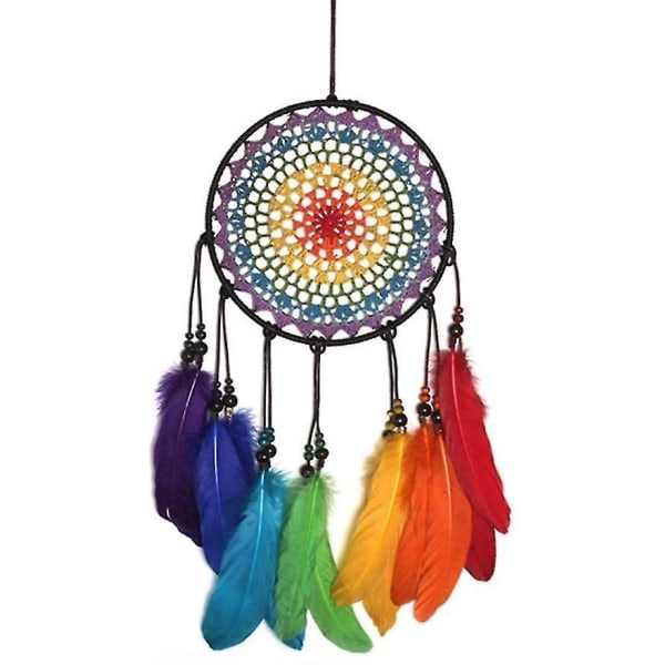 Colorful Feather Hand-woven Dream Catcher