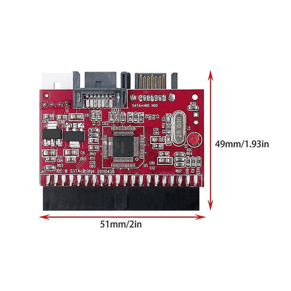 IDE HDD til SATA Konverter Adapter Harddisk