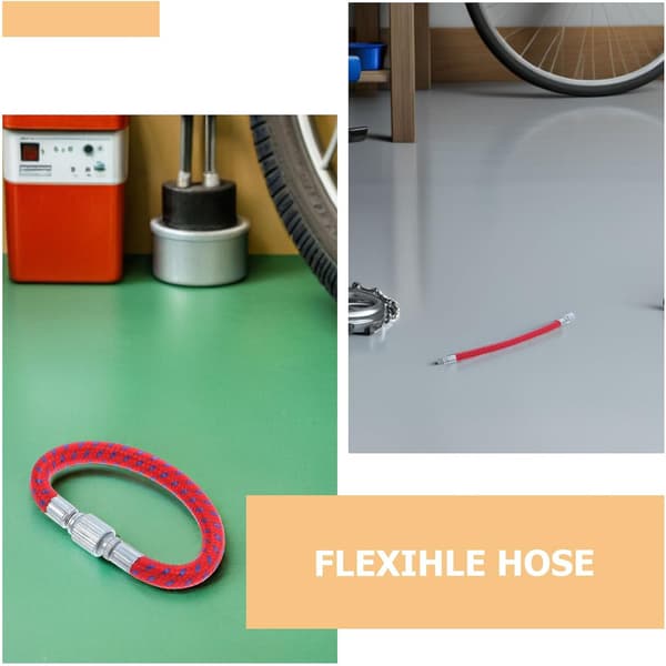 6 st cykelpumpslangförlängning – flexibel cykelluftpumpadapter