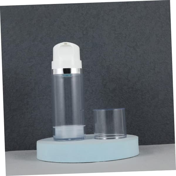 3st Tom Airless Pumpflaska Lotionbehållare Abs Presspumpflaska för Resor
