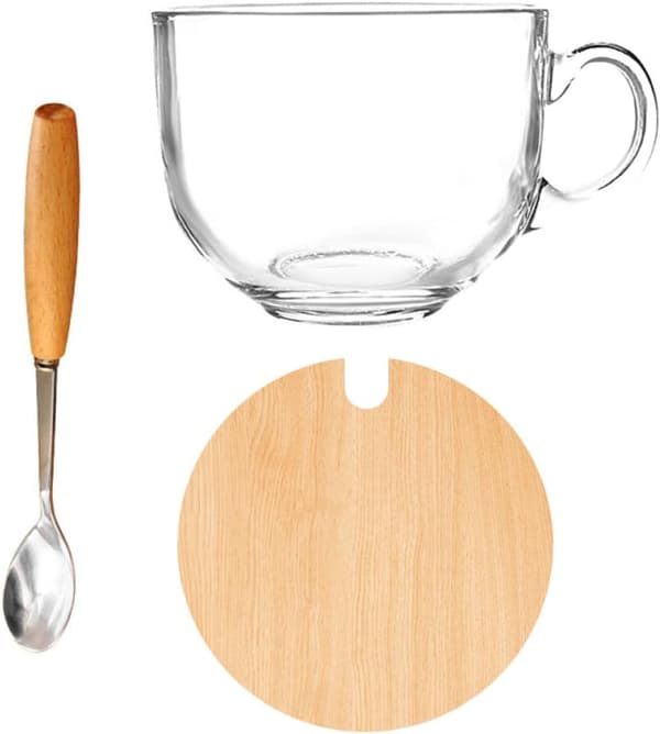 Frukostmuggar Glasmuggar Kopp Glassked Kall- och värmebeständighet Explosionsskydd Härlig design