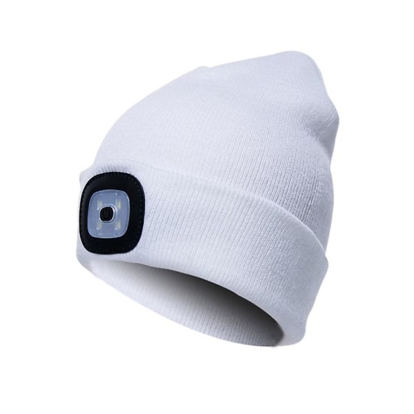 LED-valaistu Beanie-pipo Hip Hop Miehille Talvi Lämmin Hattu