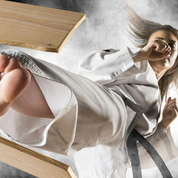 20 stk. Bærbar Karatebræt Træ Taekwondo Performancebræt