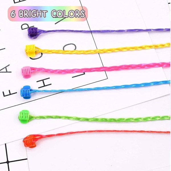 24 st barnhårförlängningar med hårspännen, clip-on neon hårförlängningar-yuhao