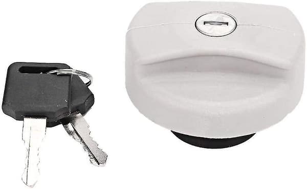 Bränsletanklock med Nyckel Lås för Vauxhall Opel Grå Bensinlock