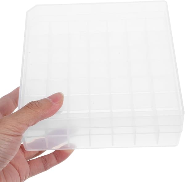 Förvaringslåda för flaskor 49-facks provflaskorganisatör i plast