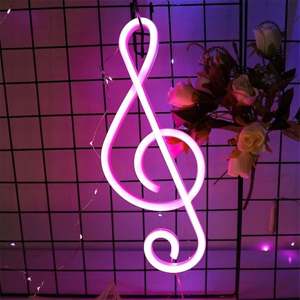 LED-neonvalot vaaleanpunainen muistiinpanolamppu USB-akkukotelo kaksoiskäyttöinen