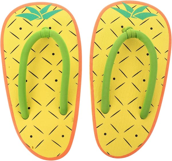 Fruktmönster Damstringtofflor Ananas Sommarstrandssandaler Avslappnade Hushållsskor