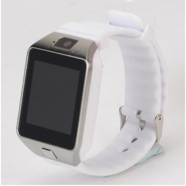 Smartwatch Bluetooth Pekskärm Smartmeddelandepåminnelse Sport Stegräknare White
