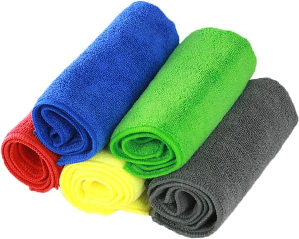 Mikrofiberdiskhanddukar 12-pack 30x30cm Röd Stark Sanering