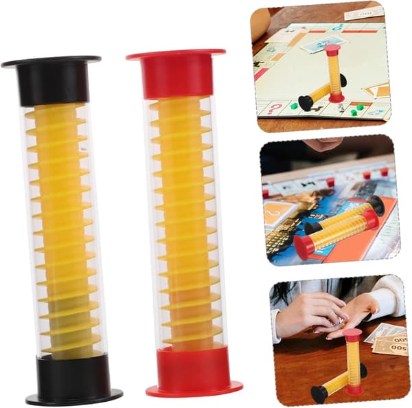 2 st 5-sekunders mini-sandtimer brädspel timglas för klassrum och hemmabruk dekorativt spel