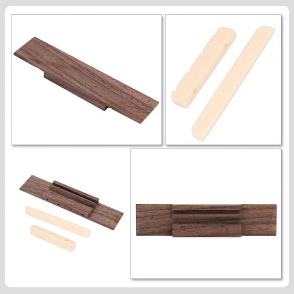Ukulele strengmutter salmutter gitar tilbehør tre justerbar bro stabiliserende strenger for ukulele spilling