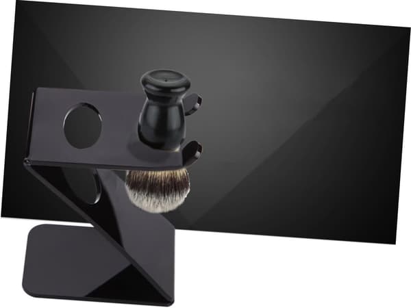 Skjeggkostholder Barberhøvel Organizer Stativ Skrivebord Barberkoststativ Solid tofarget design
