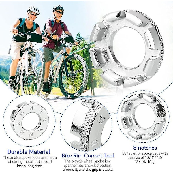 Cykel Ekrar Nyckel Set, 6 i 1 Cykel Hjul Ekrar Nyckel Verktyg
