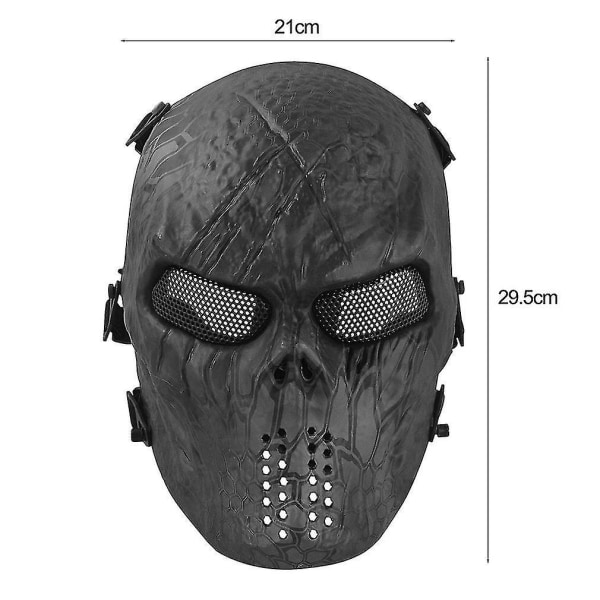 Field Equipment Mask Black Man Full Face Skull Knight Masks