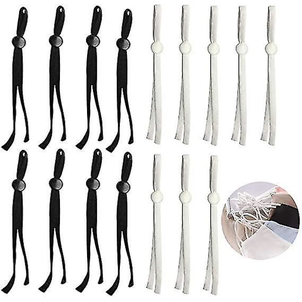 100pk Elastisk båndsnøre med spenne for DIY-masker