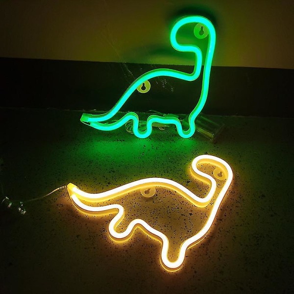 Dinosauruksen neonkylttien yövalo lapsille lahjat led-dinosauruksen neonkilvet dinolamppu