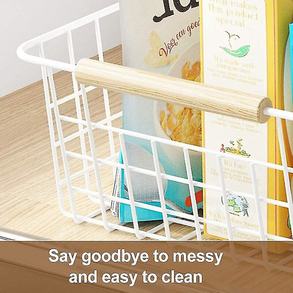 Køkken Tråd Opbevaringskurve Pantry Skab 3 Pak Metal