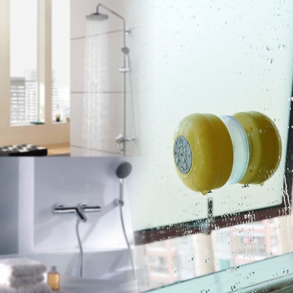 Shower Speaker, Wireless Waterproof Bluetooth Shower Speaker, Water Resistant, Portable, Hands-free,