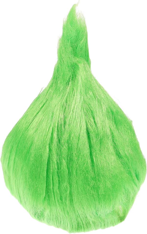 Genius Flame Shape Peruk Grön Karneval Huvudbonad Cosplay Hårstycke