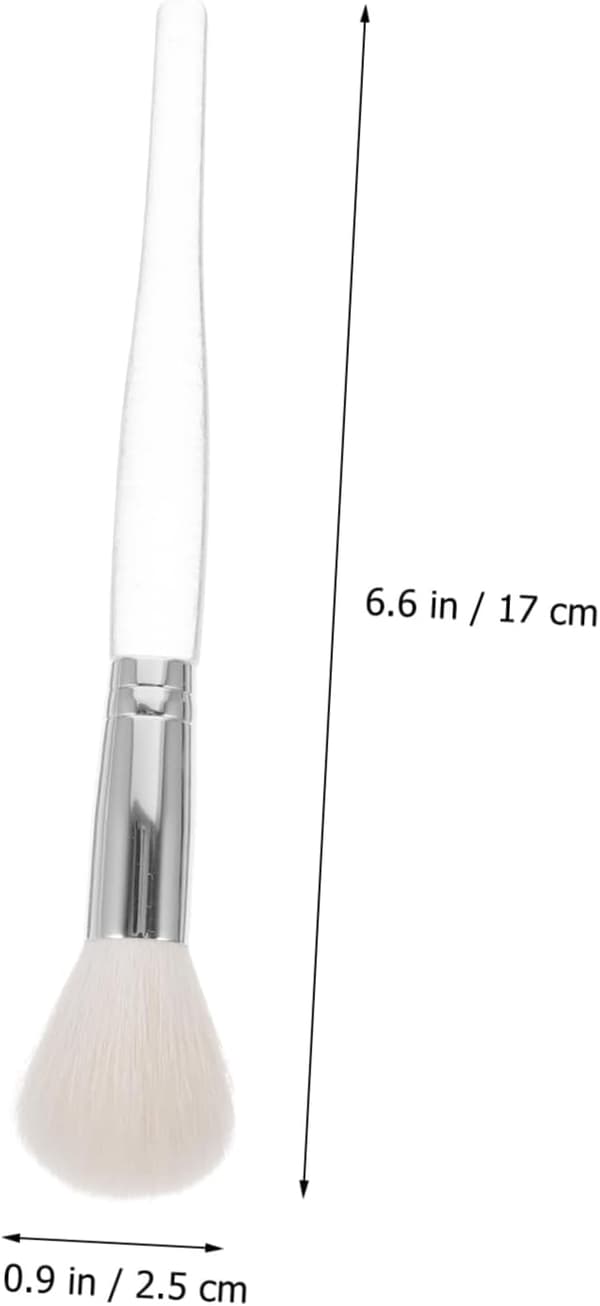 Uld makeupbørste til blush og highlighter Lille pudderbørste til påføring af løs pudder Kinder
