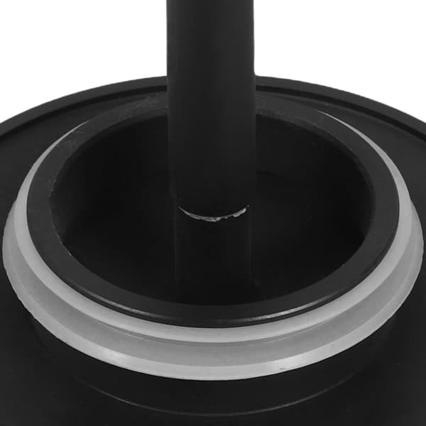 Badeværelse Badekar Afløb Robust Forsegling Design Kobber Rund Badekar Overløbsdæksel Uden Hul Sort