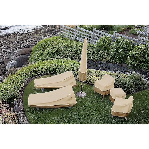 Veranda Vattentät Skydd Stapelbara Trädgårdstolar Skydd Tillbehör Khaki, 25.5l X 33.5d X 45h Tum