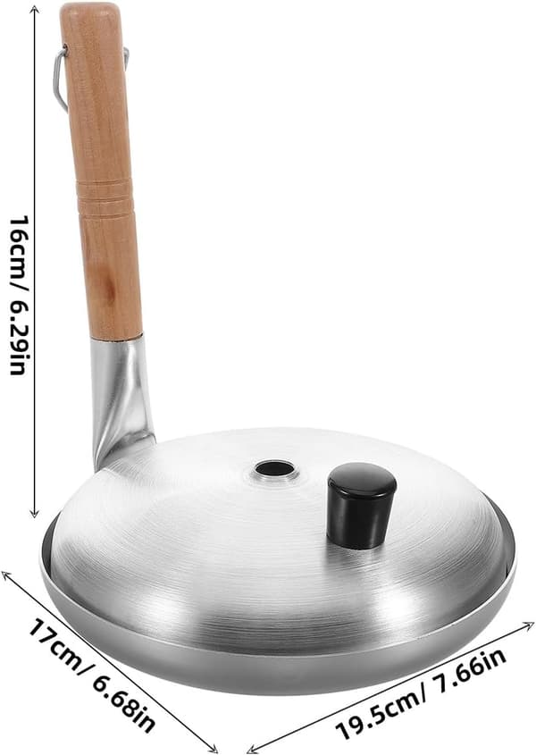 Liten eggstekepanne Omelett Rispanne 20 cm Aluminium Tre Nonstick