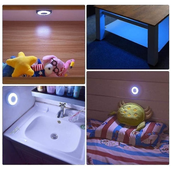 Taklampe til bil, LED nattlys, bagasjeromslys, USB-oppladbar dimmbar leselampe