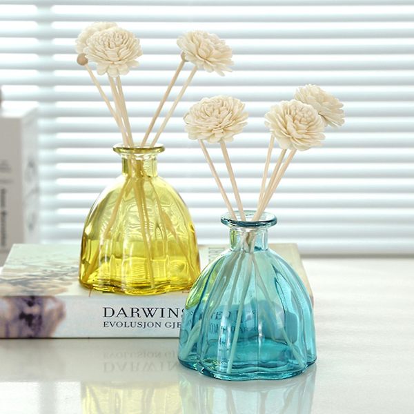 DIY Doftpinne Utan Eld, Torra Blommor, Flyktig Glasflaska, Doftflaska, Tom Flaska, Ins, Liten Vindvas